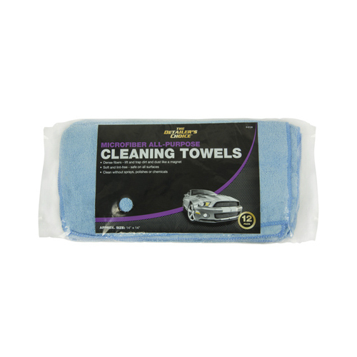 Cleaning Cloth Detailer's Choice 14" L X 14" W Microfiber