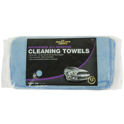 Detailer's Choice 3-5128 Cleaning Cloth Detailer's Choice 14" L X 14" W Microfiber