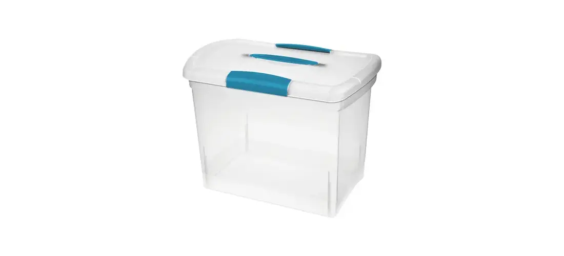 Sterilite 18768606-XCP6 ShowOffs Storage Box, Clear, 15-1/4 in L