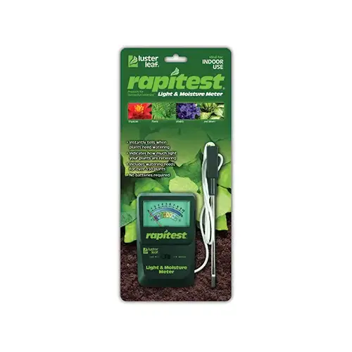 Light and Moisture Meter Rapitest Analog Green