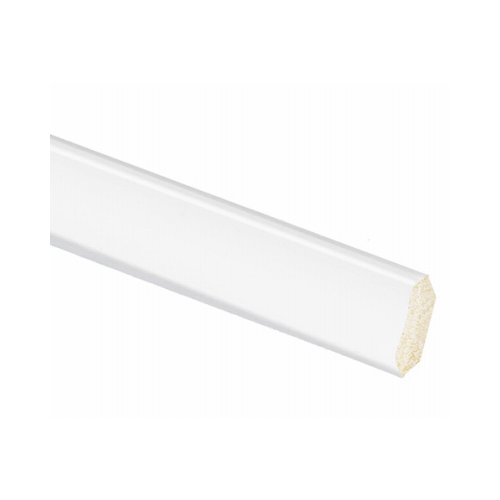 Trim 1/4" H X 8 ft. L Prefinished White Polystyrene Traditional Prefinished