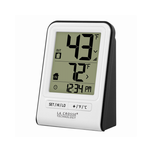 Thermometer Technology 140 F Wireless 2.64" L X 1.38" W White White