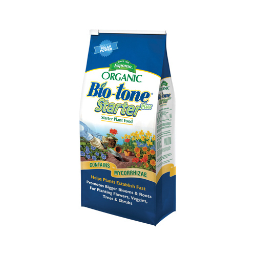 Bio-tone Starter Plus Plant Food, 4 lb Bag, Granular, 4-3-3 N-P-K Ratio
