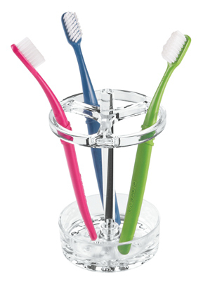 iDesign 55920 Toothbrush Holder Eva Clear Acrylic Clear