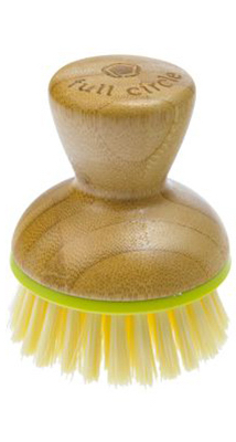 Full Circle FC12115G Dish Brush Bubble Up 2.36" W Medium Bristle Bamboo Handle Green