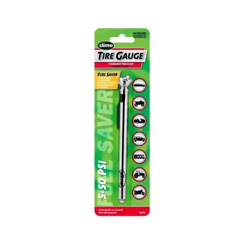 Slime 22012 Tire Pressure Gauge 50 psi Pencil