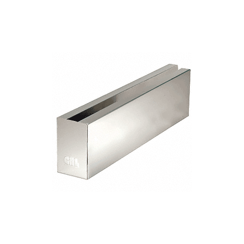 Polished Stainless 12" Welded End Cladding for L68S Series Laminated Square Base Shoe
