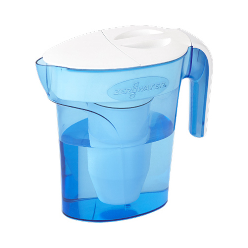 ZeroWater ZP-007RP Water Filtration Pitcher Ready-Pour 7 cups Blue Blue