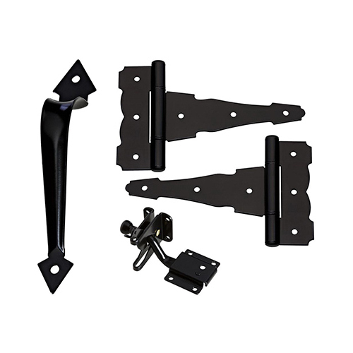 DPV878 Series Self-Latching Gate Kit, Steel, Black, 1-Piece