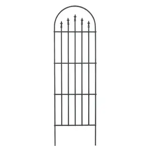 Panacea 80 in. H Black Steel Trellis