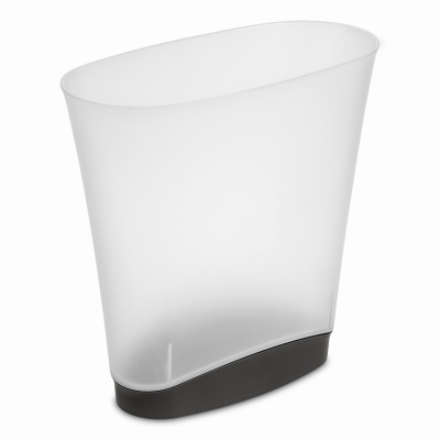 Sterilite 10303V06 Wastebasket 2.4 gal Clear Polypropylene Slim Clear