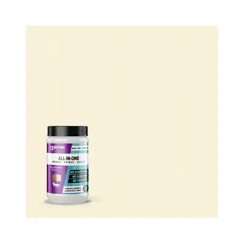 All-In-One Paint Flat Off White Water-Based Exterior & Interior 1 qt Off White