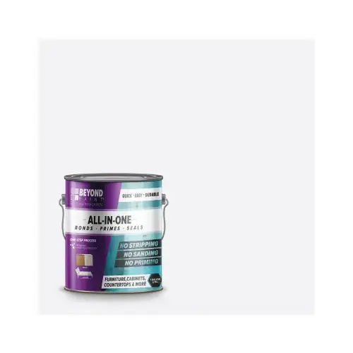 All-In-One Paint Matte Bright White Water-Based Exterior and Interior 32 g/L 1 gal Bright White - pack of 2