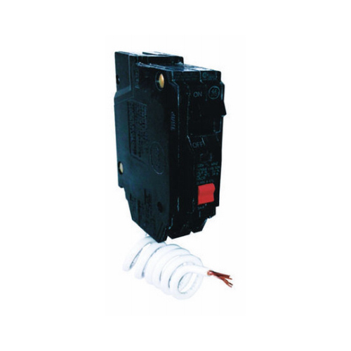 General Electric THQL1115GFTP Feeder Circuit Breaker, Thermal Magnetic, 15 A, 1 -Pole, 120 V, Plug Mounting
