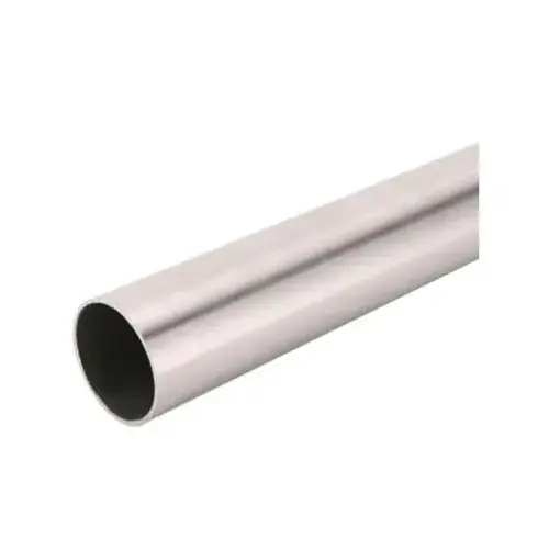 Knape & Vogt 0015-6BN Closet Rod Pro HD 72" L X 1-3/8" D Brushed Nickel Steel Brushed Nickel