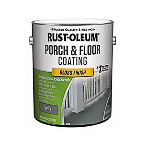 Porch and Floor Paint+Primer Porch & Floor Gloss Pewter 1 gal Pewter