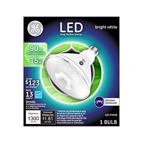 LED Bulb PAR38 E26 (Medium) Bright White 90 W Clear