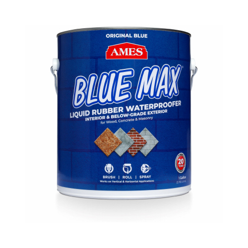 Ames BMX1RG-XCP4 Waterproof Coating Blue Max Liquid Rubber Blue 1 gal Blue - pack of 4