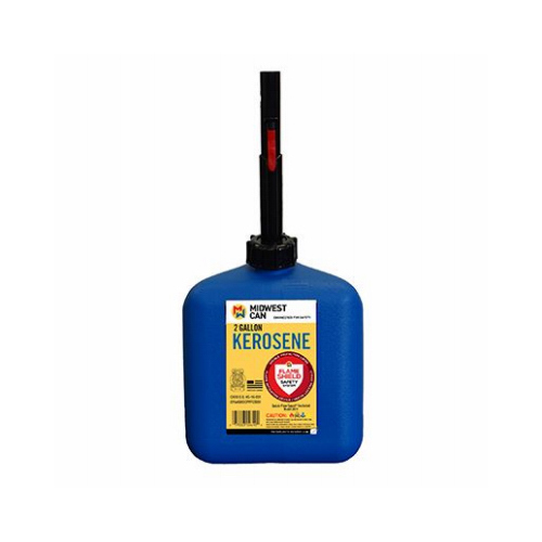 Midwest Can 2610 Kerosene Can FlameShield Safety System Plastic 2 gal