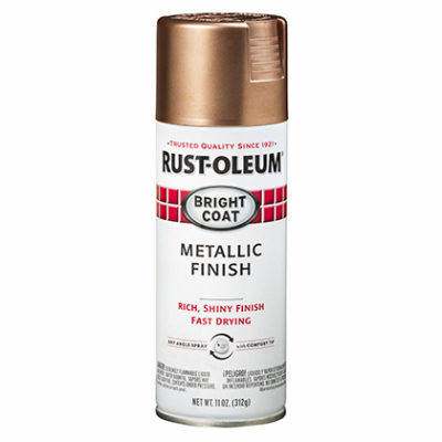 Rust-Oleum 344733 Spray Paint Stops Rust Metallic Rose Gold 11 oz Rose Gold