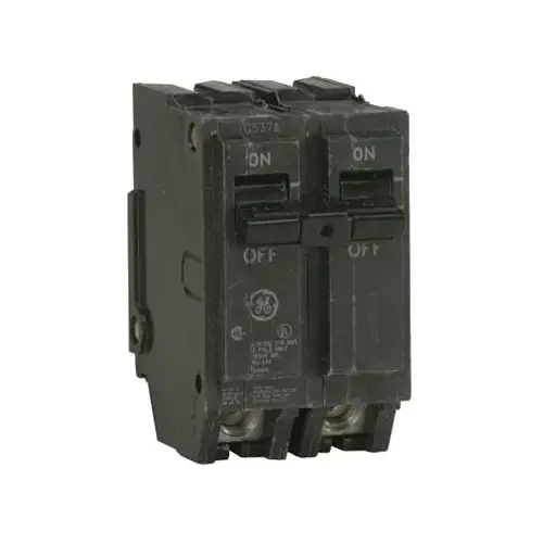 General Electric THQL21100P Circuit Breaker, 100 A, 2 -Pole, 120/240 V, Plug Mounting, Tin