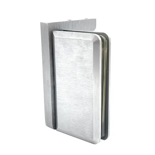 Brixwell H-PIVBGTW-SC Montreal Glass To Wall Shower Door Pivot Hinge With Reversible "L" Bracket Satin-Chrome