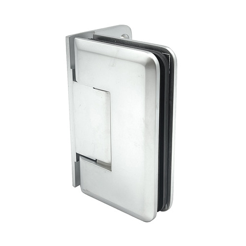 Brixwell H-PGTW-OP-SA Premier Series Glass To Wall Mount Shower Door Hinge With Offset Back Plate Satine