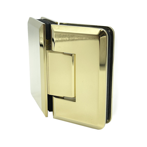 Adjustable Premier Series Glass To Glass Mount Shower Door Hinge 135 Degree Lifetime Brass