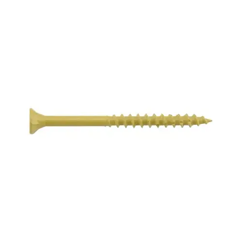 Exterior Deck Screws No. 10 X 3" L Star Flat Head 5 lb Tan