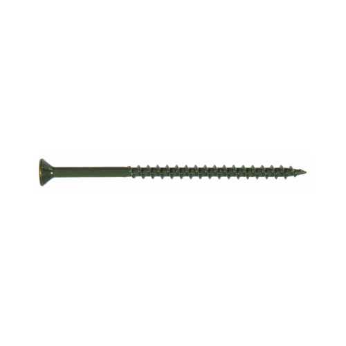 Exterior Deck Screws No. 8 X 2" L Star Flat Head Green