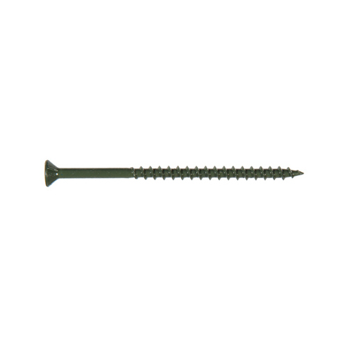 Exterior Deck Screws No. 8 X 2" L Star Flat Head 5 lb Green