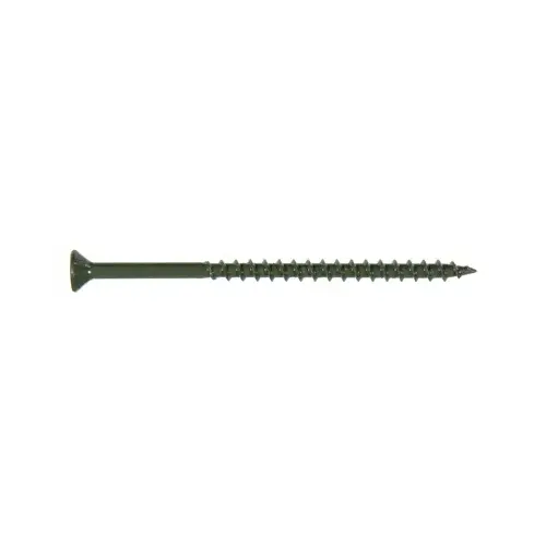 Exterior Deck Screws No. 10 X 3-1/2" L Star Flat Head 1 lb Green