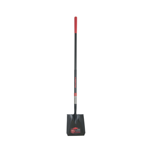 Square Point Shovel, 9-1/2 in W Blade, Steel Blade, Fiberglass Handle, Cushion Grip Handle Multi-Colored