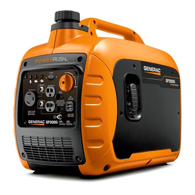 Generac 7129 Generator GP Series 3000i 3000 W 120 V Gasoline Inverter Black/Orange