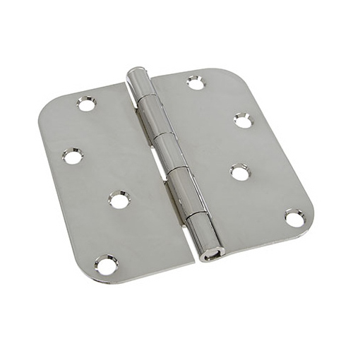 Door Hinge 4" L Polished Chrome Polished Chrome