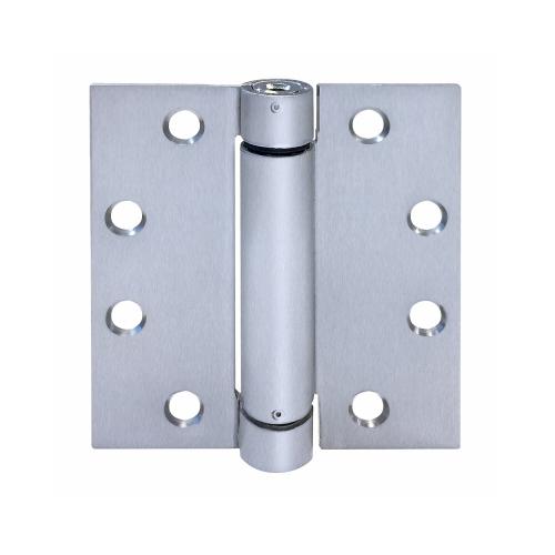 Tell Manufacturing HG100318 Spring Hinge, Stainless Steel, Satin, Fixed Pin, Wall Mounting