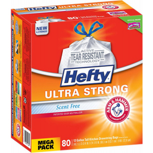 Hefty Strong 13 Gallon Drawstring Trash Bags