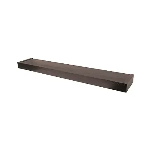 Floating Shelf 2.5" H X 36" W X 6" D Espresso Plastic Espresso - pack of 2