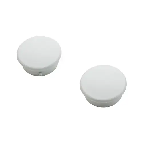 Closet End Cap, Zinc Pair White