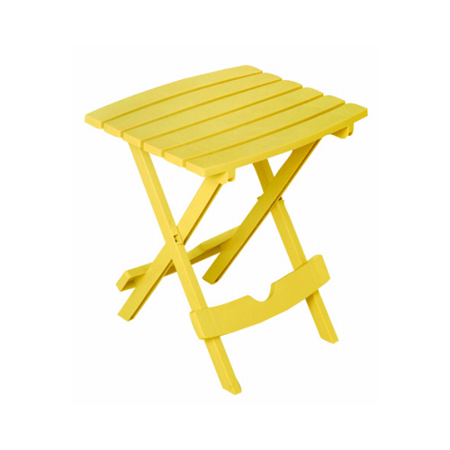 Adams 8510-19-3734 Side Table Quik-Fold Yellow Rectangular Resin Folding Yellow