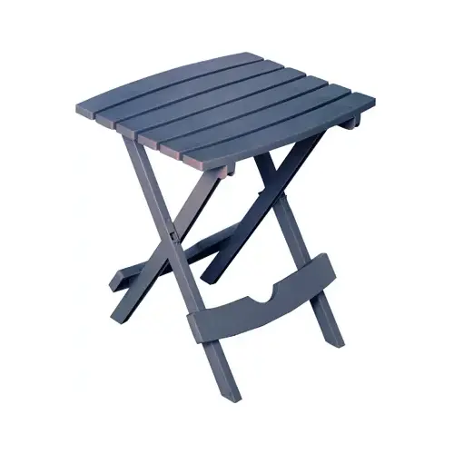 Side Table Quik-Fold BlueStone Rectangular Resin Folding BlueStone