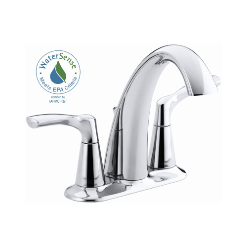 Kohler R37024-4D1-CP Centerset Bathroom Sink Faucet Polished Chrome 4" Polished Chrome