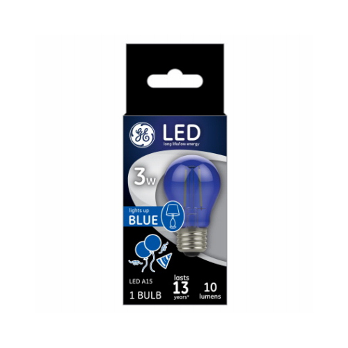 LED Bulb A15 E26 (Medium) Blue 40 Watt Equivalence Clear