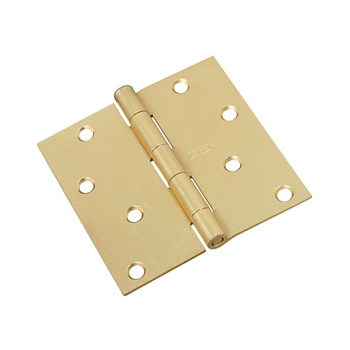 National Hardware N830231 Door Hinge, Cold Rolled Steel, Satin Brass
