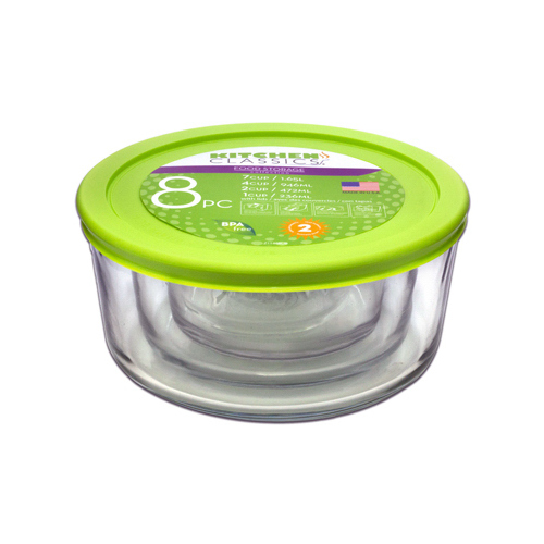 Kitchen Classics 195-11468LIB-XCP6 Food Storage Container Set Clear Clear - pack of 6