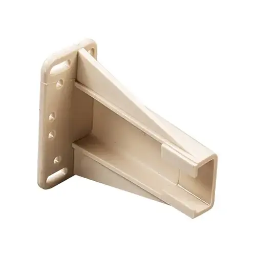 Knape & Vogt 1805-101P 2-3/8" Plastic Drawer Slide Mounting Bracket Tan Pair