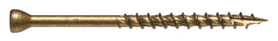 Hillman 48632 Trim Screws Power Pro No. 8 S X 2-1/2" L Star Bronze Ceramic 1 lb Bronze Ceramic