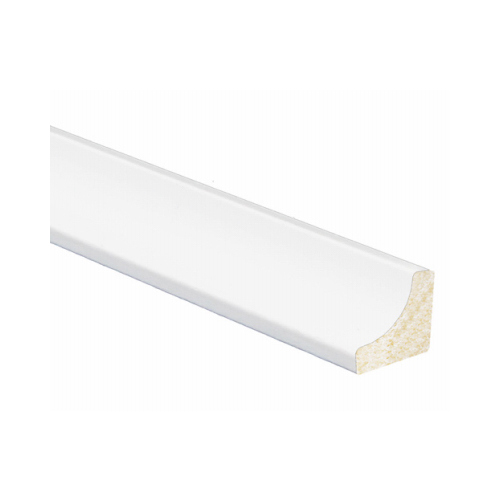 Inteplast Group 91000800032-XCP25 100 Cove Moulding, 8 ft L, 11/16 in W, Polystyrene, Crystal White - pack of 25