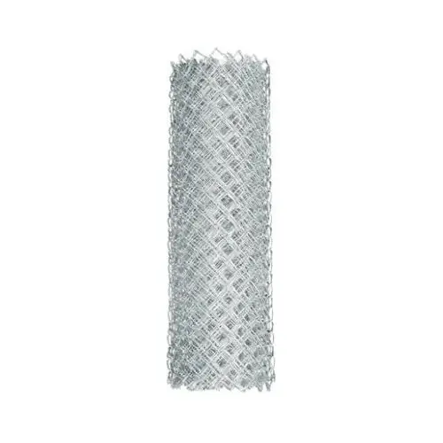 Fence 48" H X 50 ft. L Galvanized Steel Chain Link Silver Silver