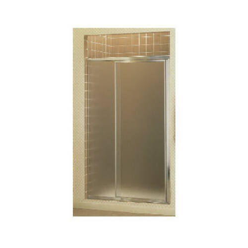STERLING 1500D-27S Shower Door, Tempered Glass, Textured Glass, Framed Frame, Aluminum Frame
